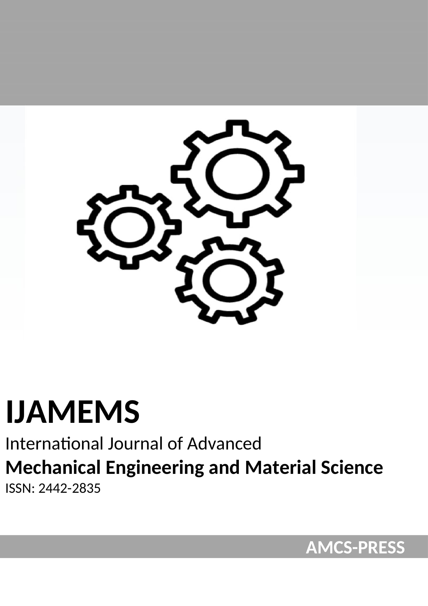 					View Vol. 3 No. 3 (2022): Mechanical Engineering and Material Science
				