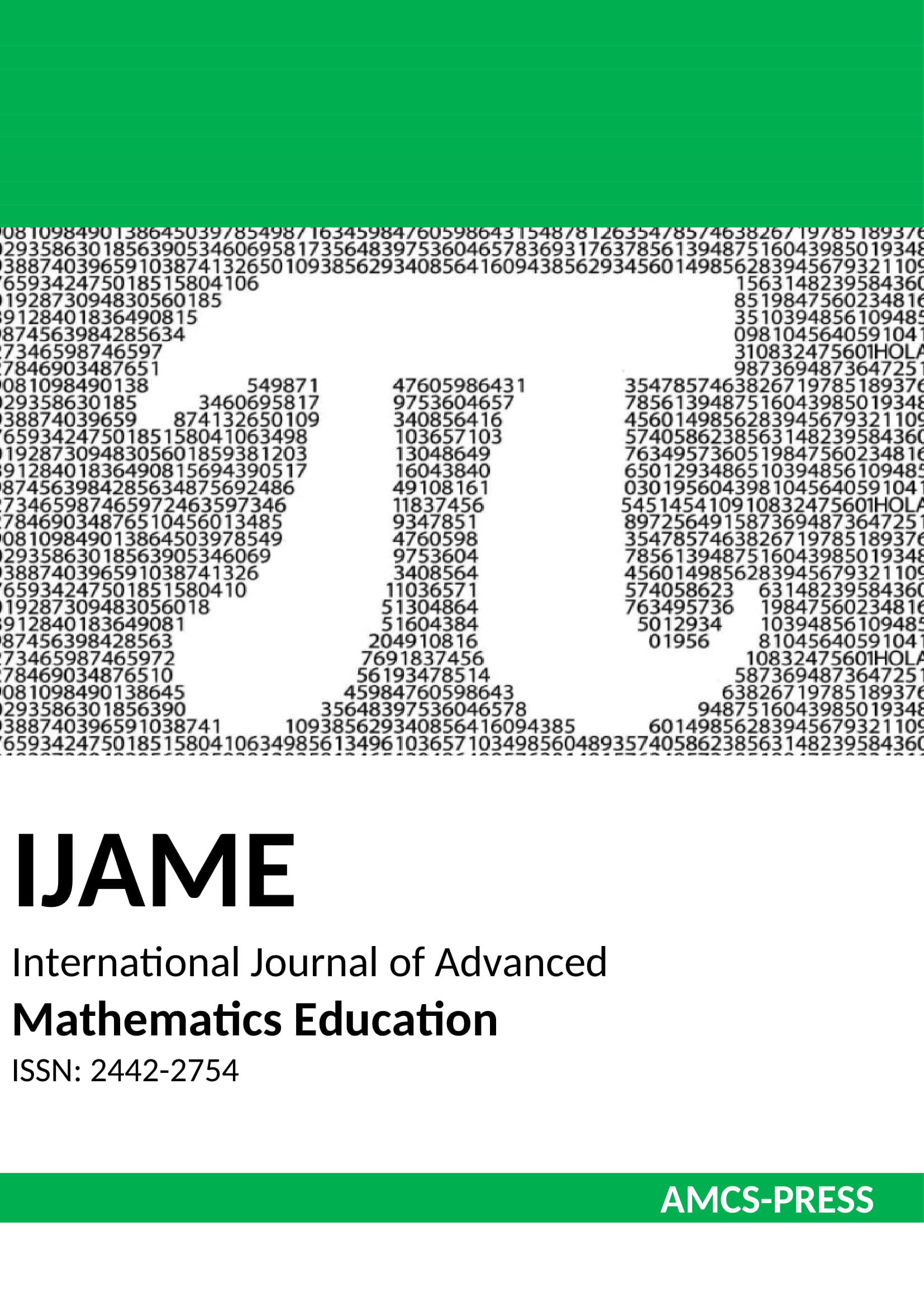 					View Vol. 4 No. 2 (2023): Mathematics Education 
				